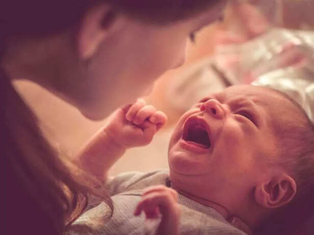 child with teething discomfort