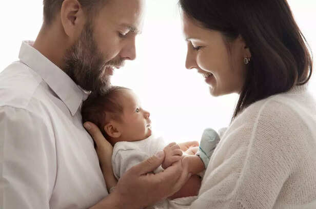 parents with baby