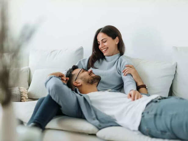 couple relaxing together