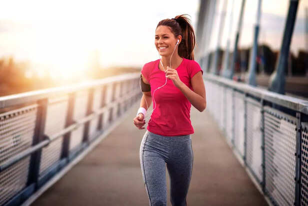 woman jogging