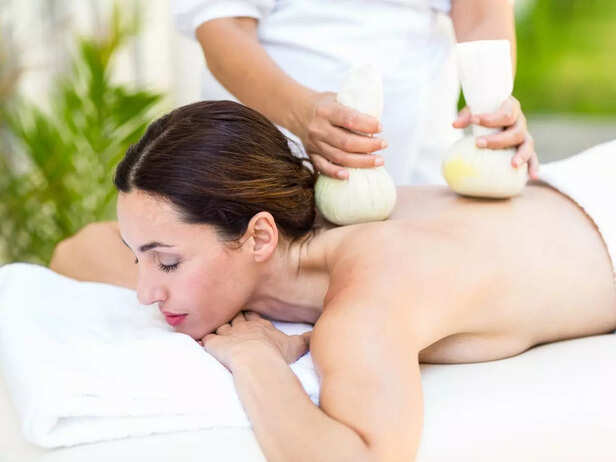 woman getting a massage