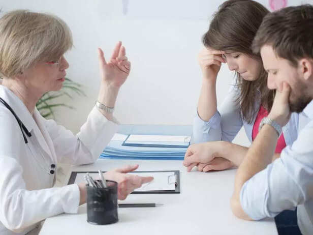 couple discussing medical plans