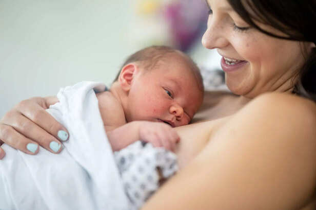 Skin-to-Skin with Mom after delivery