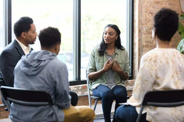 woman in support groups