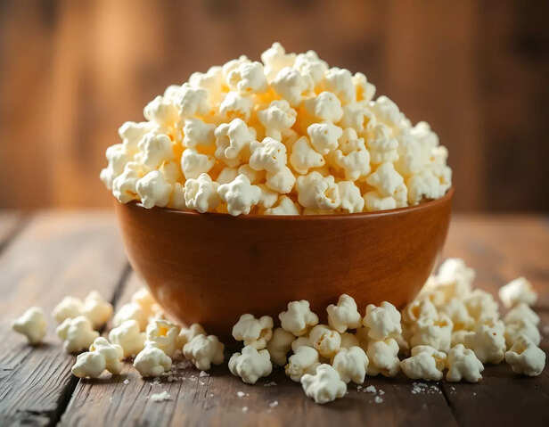 Popcorn's carbohydrates provide a steady and reliable source of energy
