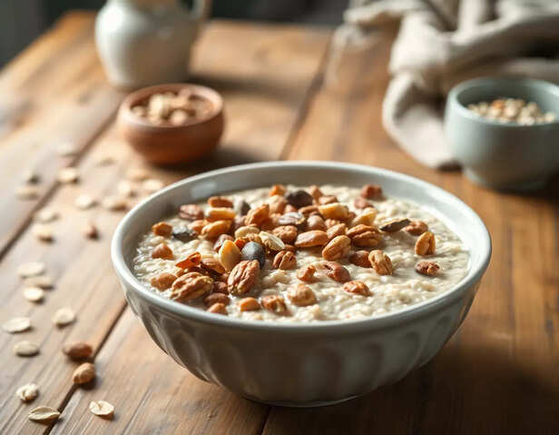 Oats with nuts and seeds can be the best breakfast option