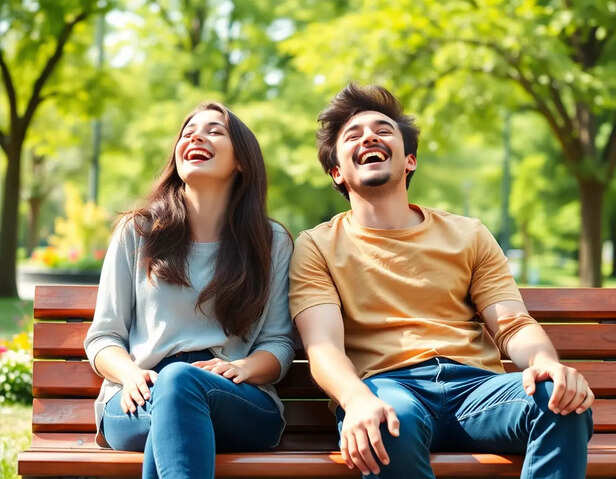 Joyful Laughter in the Park