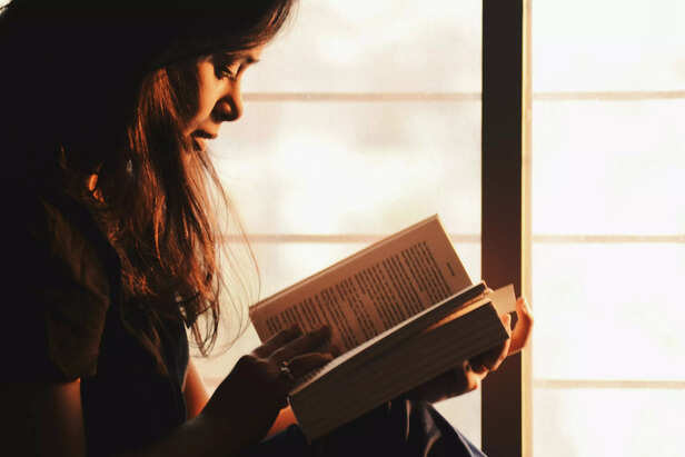 Reading a book