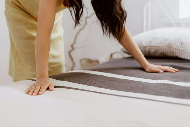 Making bed