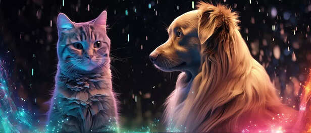 Cat dog Zodiac sign