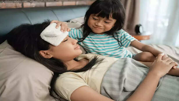 A Girl Taking care of Her Mother