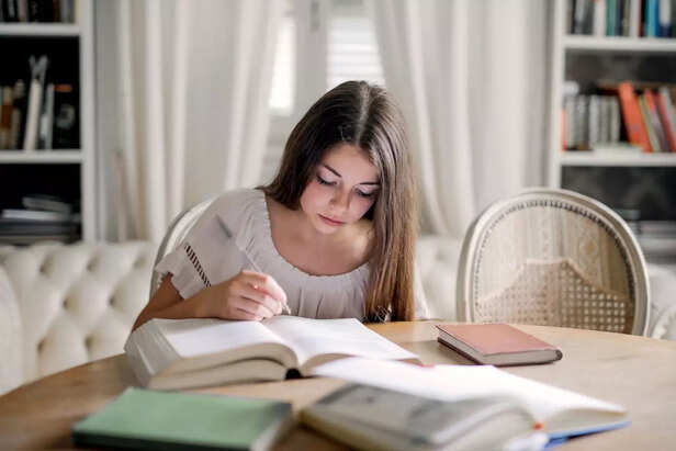 A Girl Studying