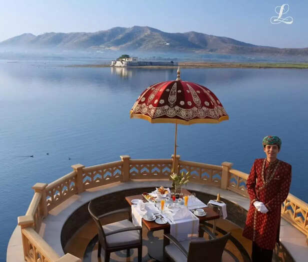 hotel (picture credit:  Instagram @thetajpalaceudaipur)