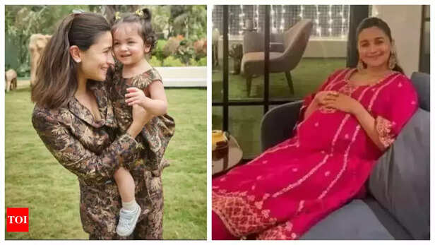 Alia Bhatt and Raha Kapoor.