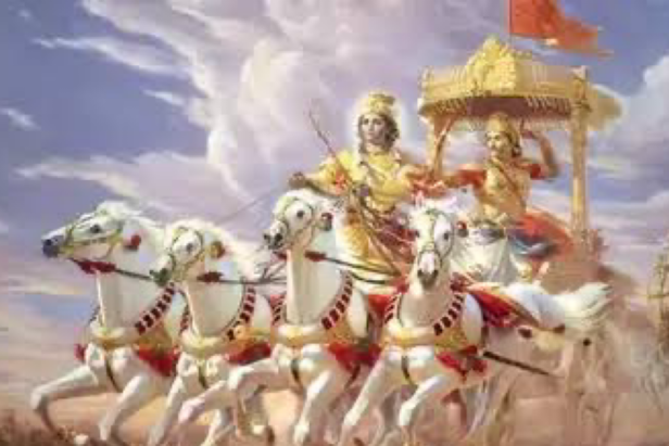 A famous scenery of the Kurukshetra war.