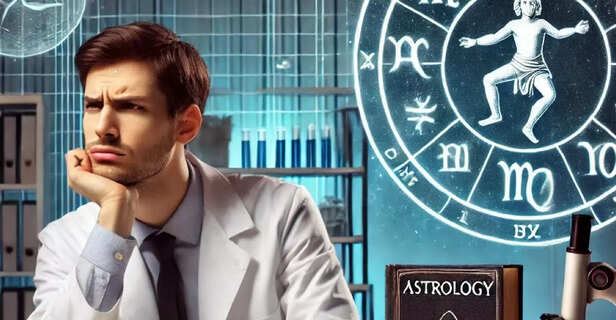 A man thinking anxiously, imagined AI.