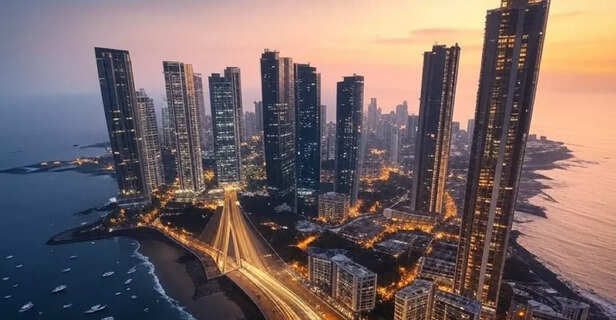 Metropolitan city depiction, imagined in AI.