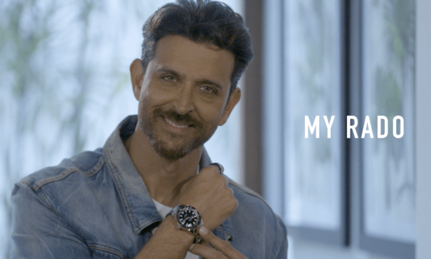 hrithik shows off  his rado