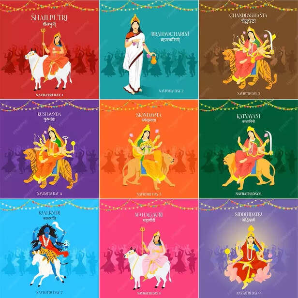 Nine forms of Goddess Durga