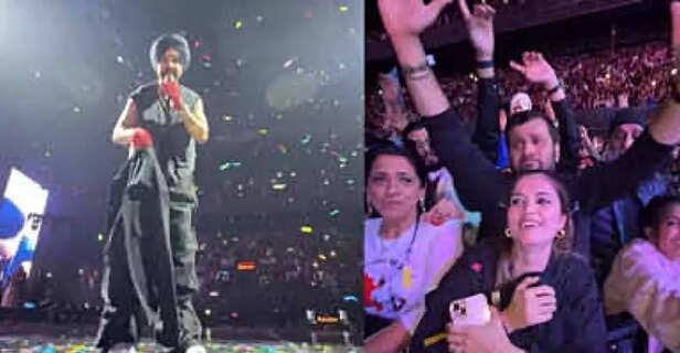 Diljit Dosanjh's moment with a fan crying.