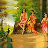 Ram, Sita and Laxman.