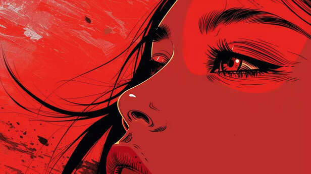 Bold emotions in red