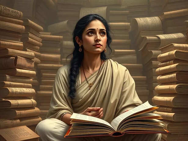 Gargi_ Vedic Scholar in Contemplation.