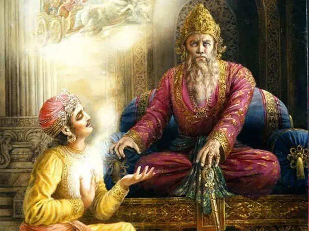 Dhritarashtra and Sanjay
