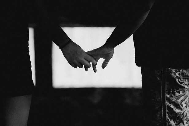Holding hands