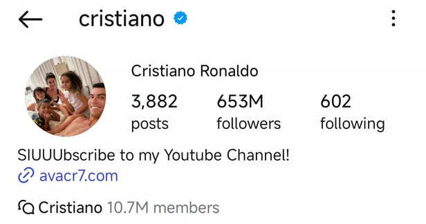 Cristiano Ronaldo (@cristiano)