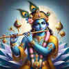 Krishna playing the flute