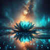 blooming lotus rising from muddy waters