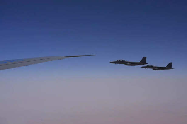 How to impress a US president_ Spin up a fighter jet escort for Air Force One.