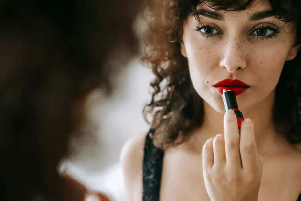 Red lipstick