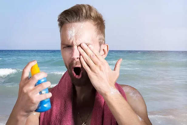 Applying expiry suncream