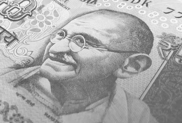 indian rupees and banking