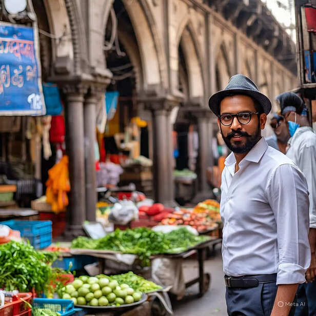 Man buying fruits