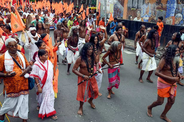Kolkata, Jun 27 (ANI)_ Devotees take part in the Jagannath Rath Yatra 2025 festi....