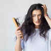 Woman with hairfall