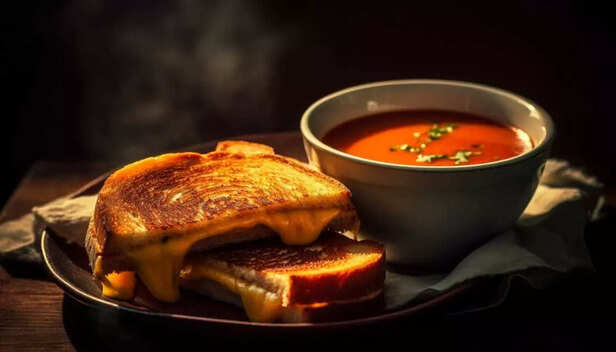 Grilled Cheese Toast &amp; Tomato Soup