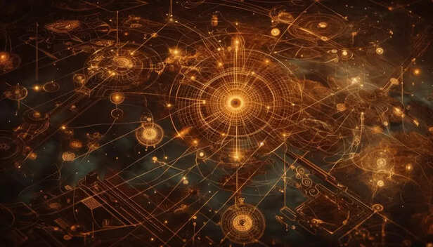 Zodiac wheel behind a hand holding colored Rakhis