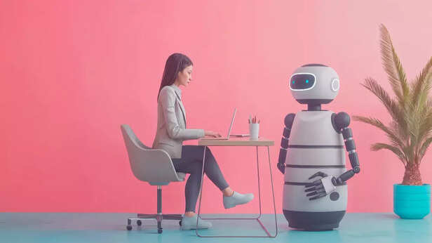 A person collaborating with a robotic assistant
