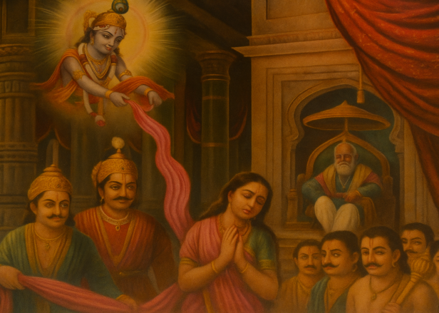 Draupadi and Krishna