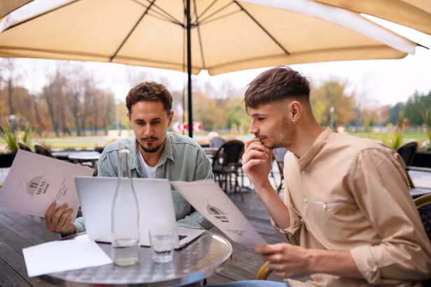 One of someone watching a free course and work