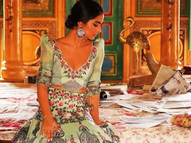 A stunning dress with Indian prints