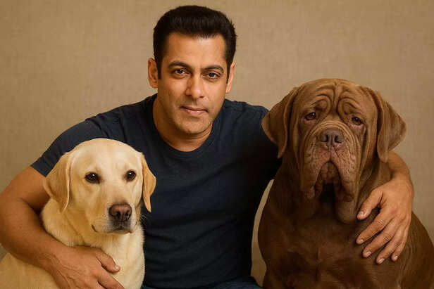 Salman Khan with his pets