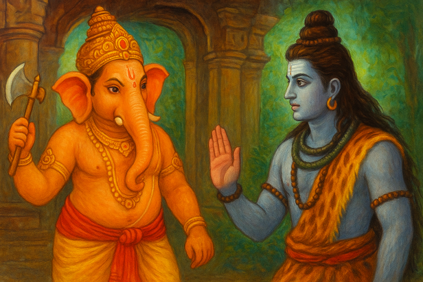 Ganesha and Shiva