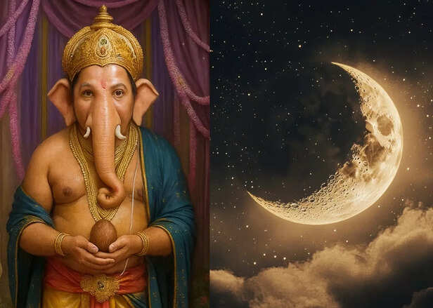 Ganesha and the Moon