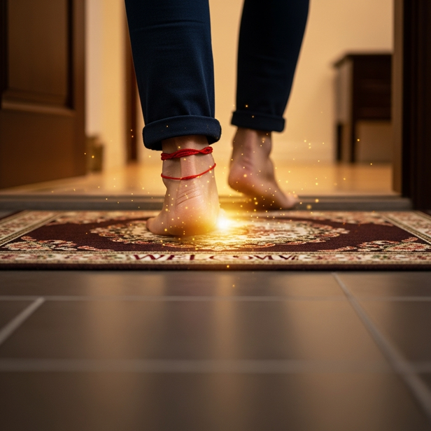 Indian superstition right foot good omen”