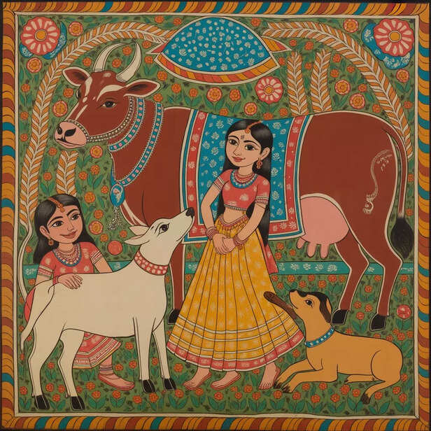 Bond with Animals in Madhubani Folk Tradition